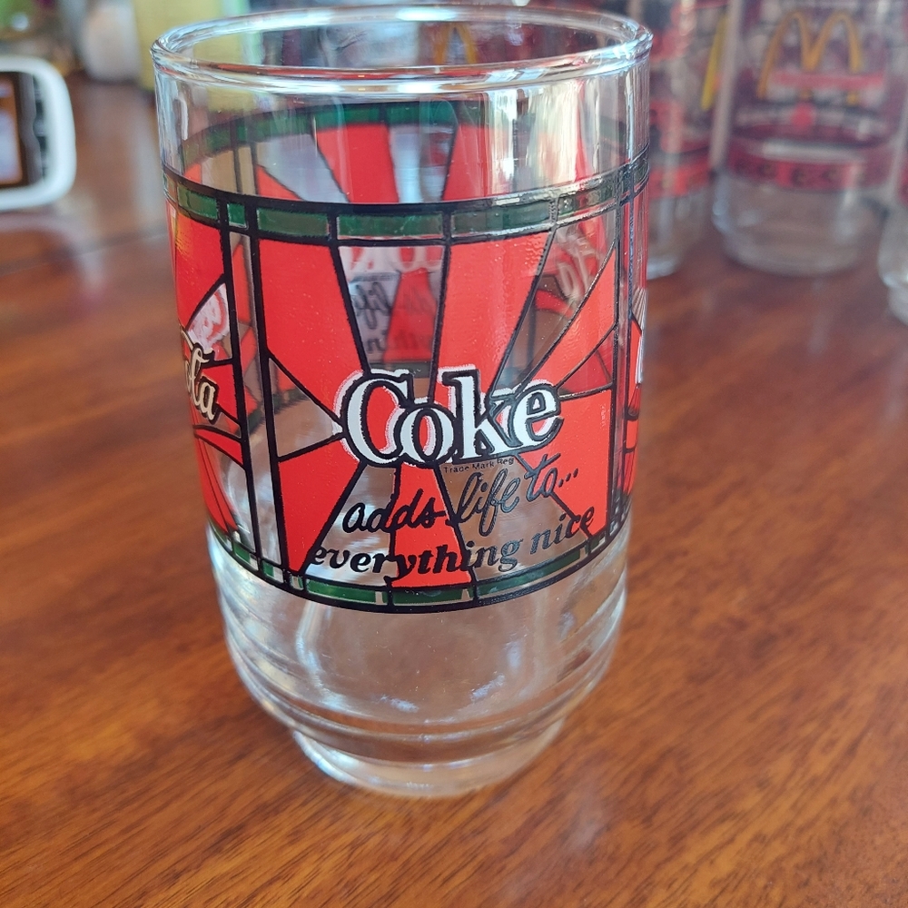 Coca-Cola Coke Vintage Drinking Glass Adds Life to Everything Nice GUC
